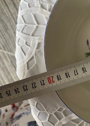 Pastel Çiçek Desenli Beyaz 3 Kase - Görsel 8