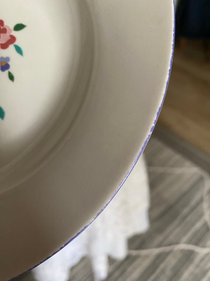 Pastel Çiçek Desenli Beyaz 3 Kase - Görsel 4