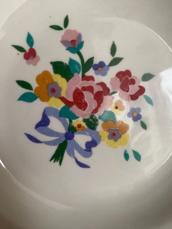 Pastel Çiçek Desenli Beyaz 3 Kase - Görsel 3