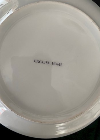 Paşabahçe Mavi Çiçekli Porselen Fincan ve Tabak Seti
