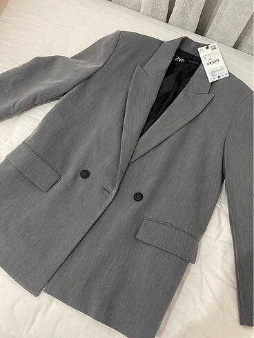 s Beden gri Renk Zara Blazer Ceket