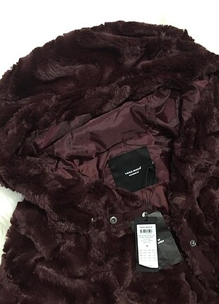 m Beden bordo Renk Vero moda suni kürk bordo 