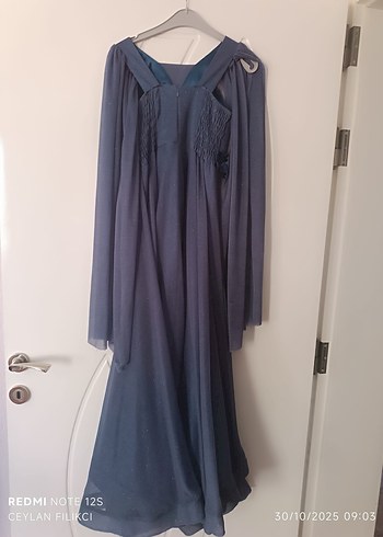 Uzun Kollu Drapeli cocuk abiye - Görsel 2