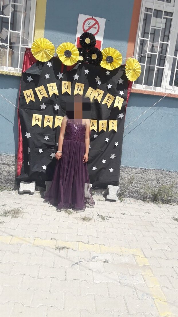 Mor cocuk Abiye Elbise - Görsel 4