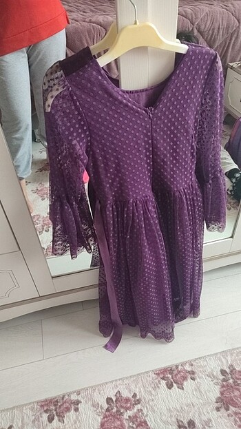 10 Yaş Beden Mor elbise
