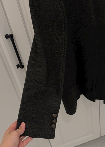 Düğmeli, Notch Yaka Kahverengi Erkek Kaban - Görsel 6