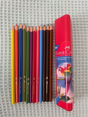 12li faber castell kuru boya