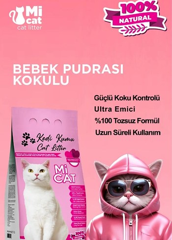 Mi Cat Aktif Karbonlu Kedi Kumu 10 L - Görsel 3