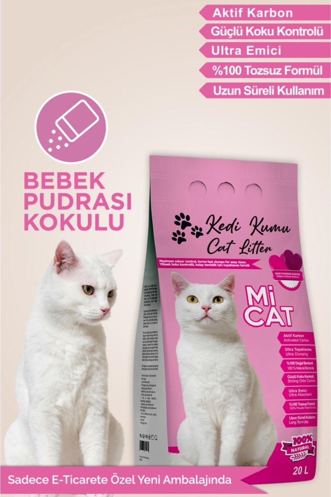 Mi Cat Aktif Karbonlu Kedi Kumu 20L - Görsel 4