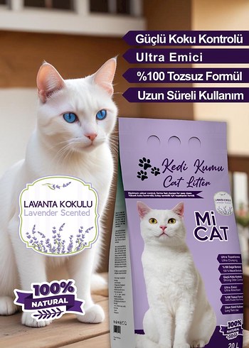 Lavanta Kokulu Ultra Emici Kedi Kumu - Görsel 2