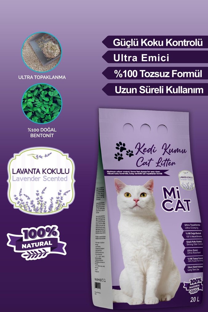 Lavanta Kokulu Ultra Emici Kedi Kumu - Görsel 3