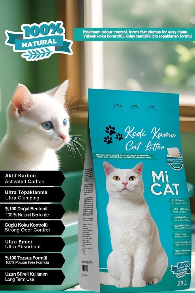 Mi Cat Kedi Kumu 20L Aktif Karton - Görsel 3