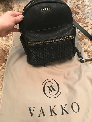 Orjinal vakko siyah sırt çantası