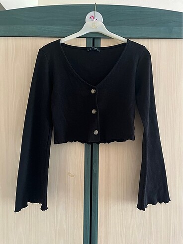 Crop hırka