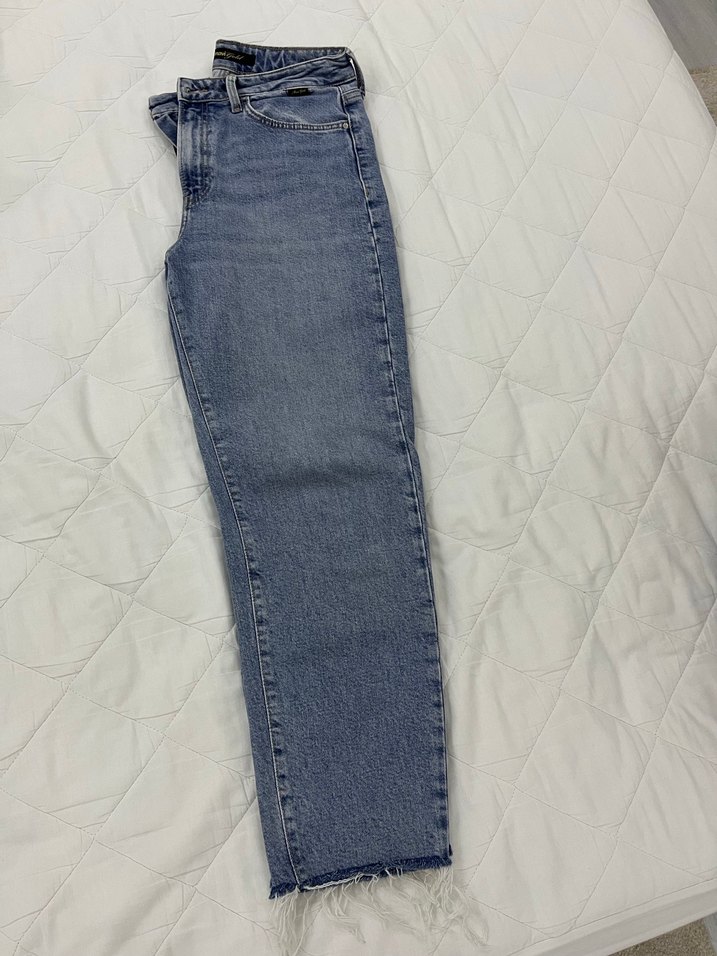 Gri Mavi Kadın Denim Pantolon - Görsel 2