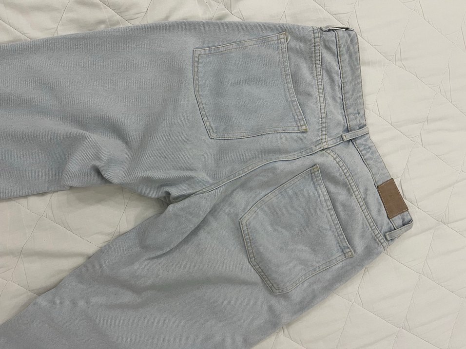 Gri Midi Kadın Kot Pantolon - Görsel 3