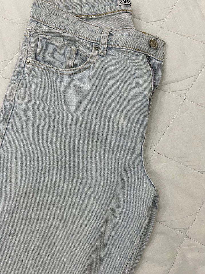 Gri Midi Kadın Kot Pantolon - Görsel 2