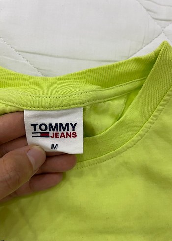 Tommy Hilfiger Yeşil Pamuklu Tişört