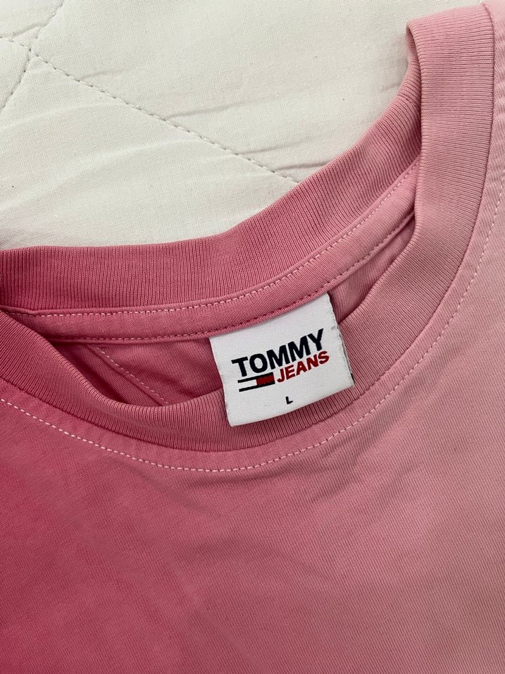 Kadın Pembe Kısa Kollu Oversize Tişört - Görsel 3