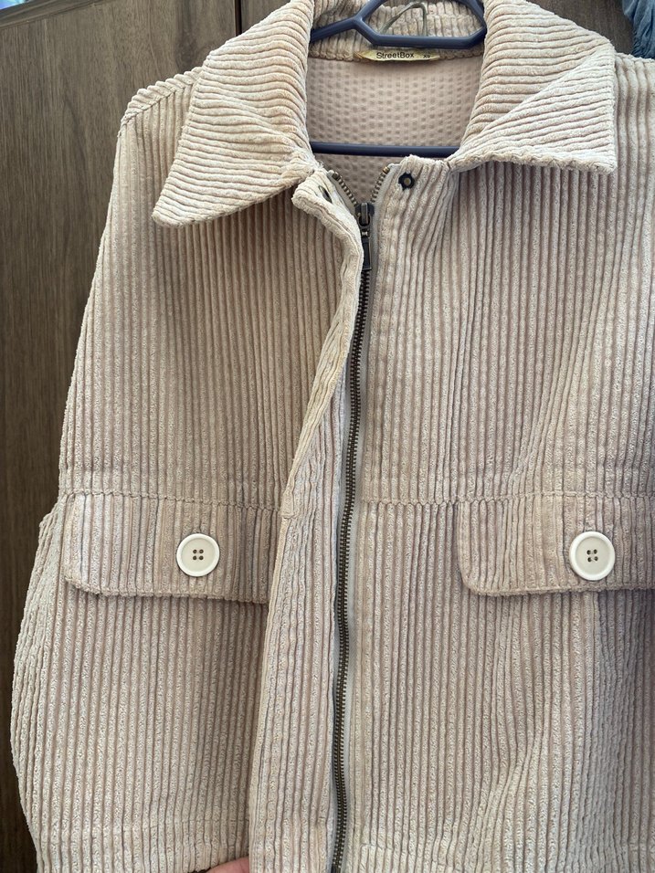 Bej Kadın Oversize Midi Ceket - Görsel 2