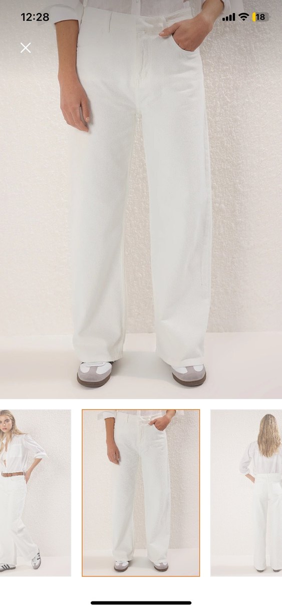 Trendyol Milla Beyaz Jean - Görsel 3