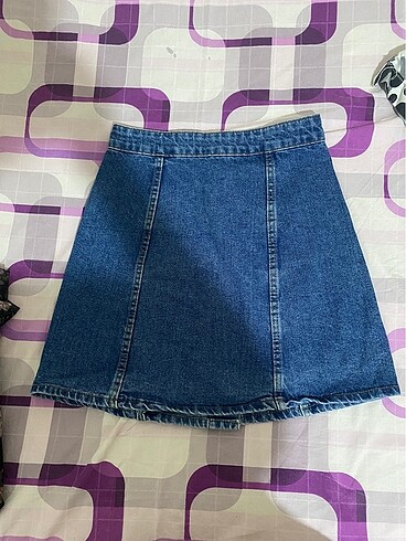 s Beden Mini Denim Kot Etek