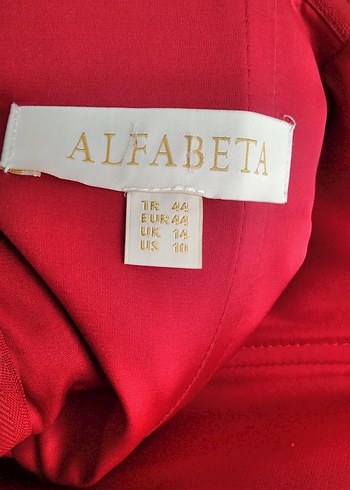 AlfaBeta Yırtmaçlı Drapeli Kırmızı Uzun Abiye Elbise - Görsel 5