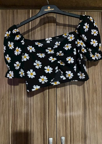 Siyah Papatya Desenli İkili Takım - Görsel 3