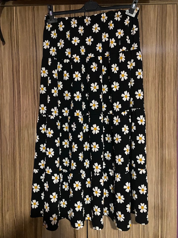 Siyah Papatya Desenli İkili Takım - Görsel 2