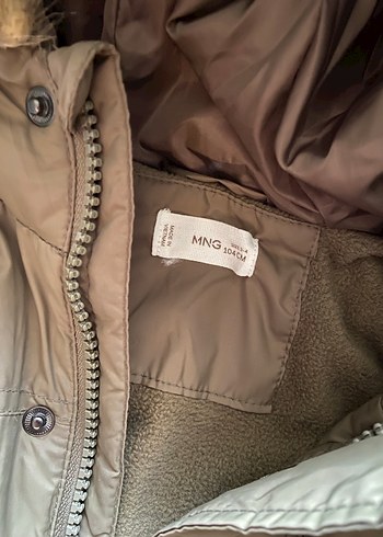 yeşil kürk yaka mont - Görsel 3