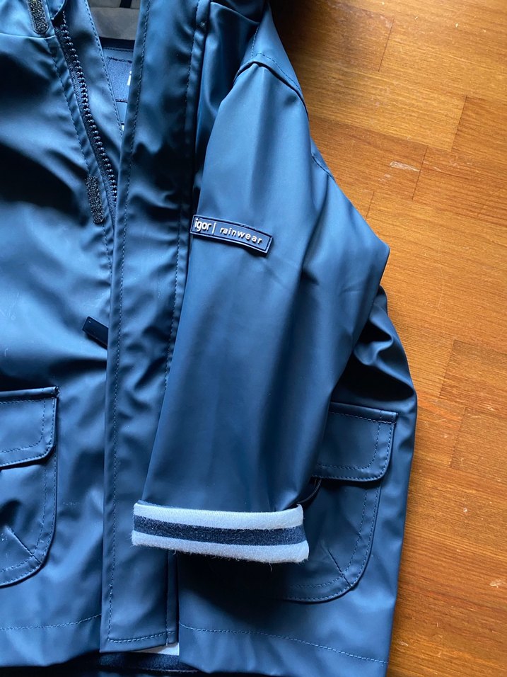 Erkek Çocuk Lacivert Kapüşonlu İgor Yağmurluk - Görsel 2