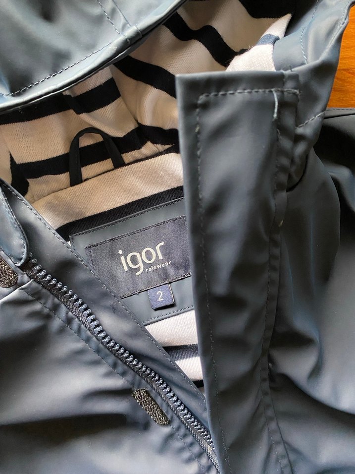 Erkek Çocuk Lacivert Kapüşonlu İgor Yağmurluk - Görsel 3