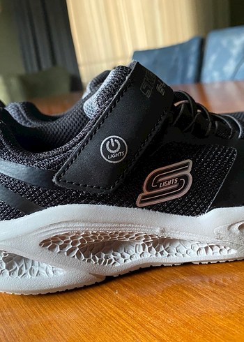 Skechers Işıklı Siyah Gri Erkek Çocuk Spor Ayakkabı - Görsel 2