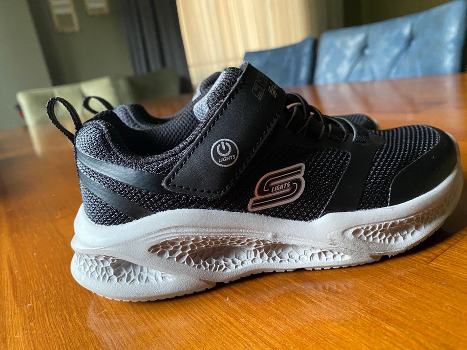Skechers Işıklı Siyah Gri Erkek Çocuk Spor Ayakkabı - Görsel 2