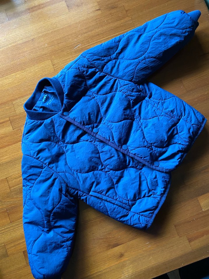 Erkek Çocuk Lacivert Düğmeli bomber - Görsel 4