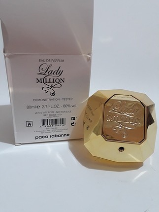 paco rabbane lady milion 80 ml bayan tester parfüm 