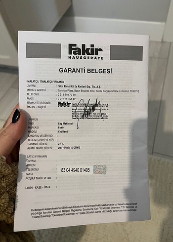 Fakir Çelik Çay Makinesi Gri - Görsel 4