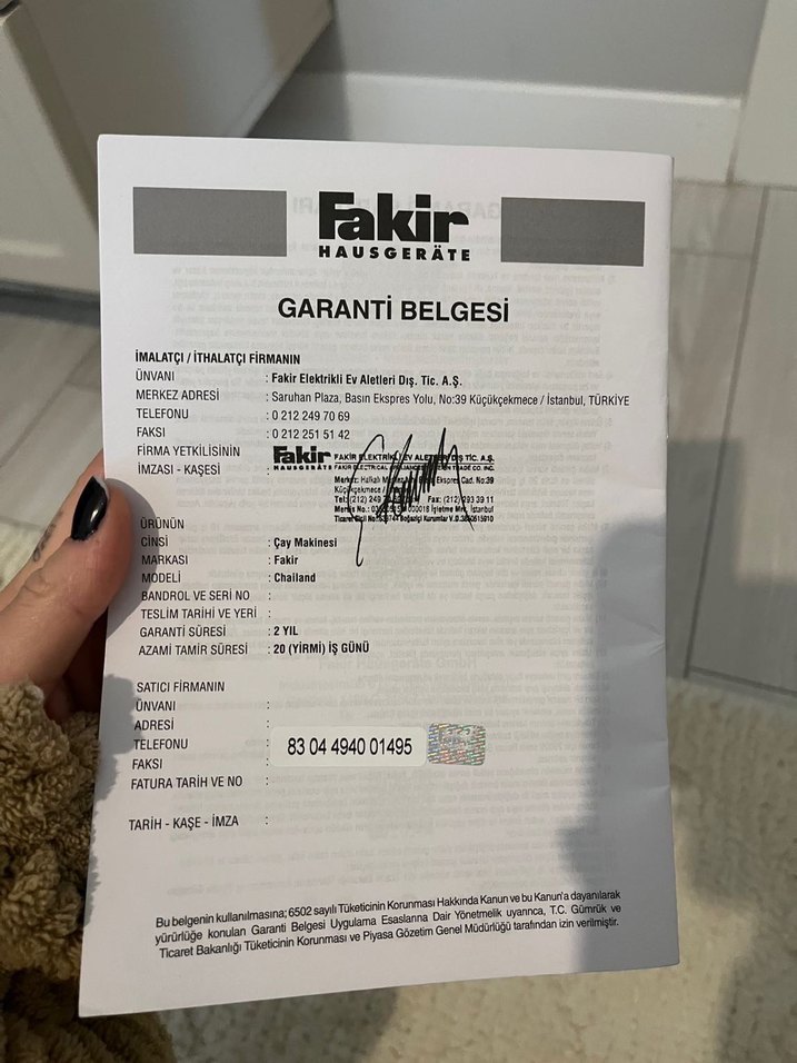 Fakir Çelik Çay Makinesi Gri - Görsel 4