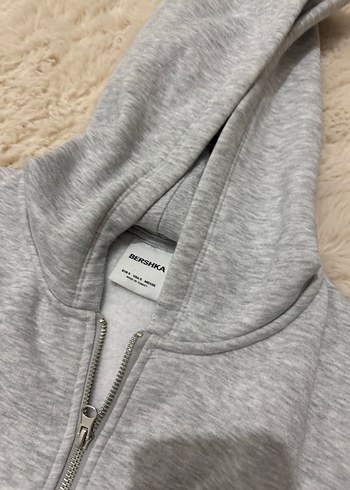 Kapüşonlu Fermuarlı Yelek bershka - Görsel 2