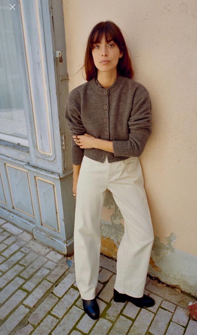 Zara kahverengi Örme Kadın Hırka - Görsel 2