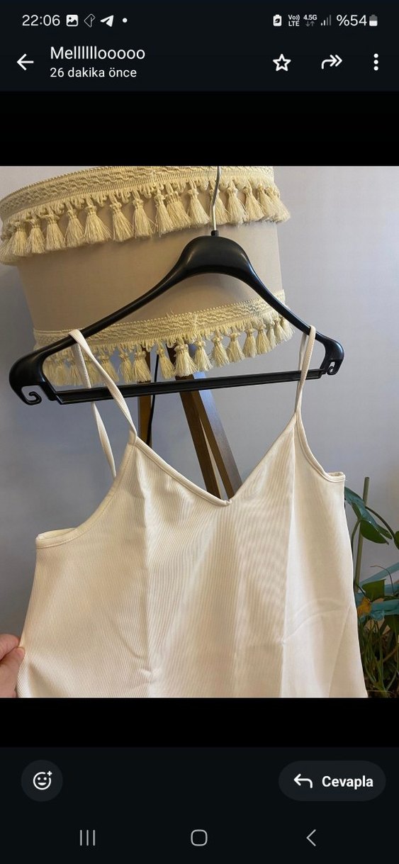 Beyaz Askılı Elbise - Görsel 2