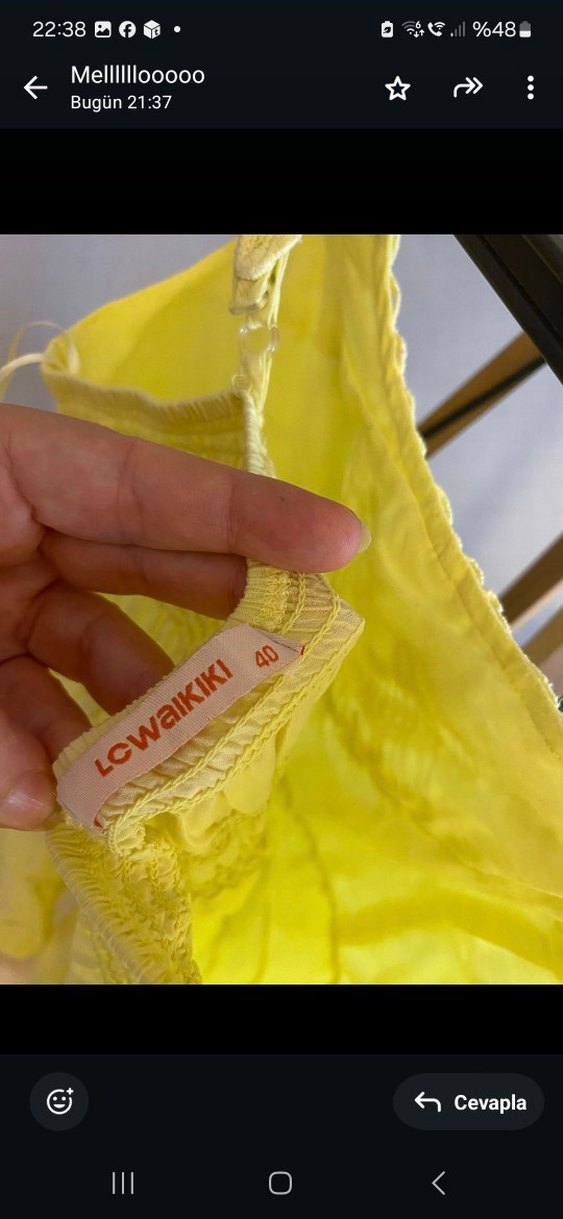 Sarı renk yazlık elbise - Görsel 4