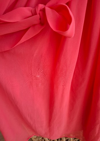 nar çiçeği  Pileli Kadın  Elbise - Görsel 6