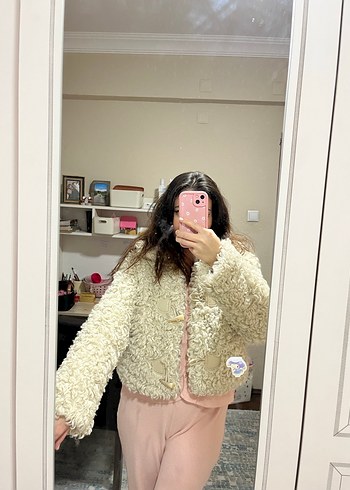Zara Peluş Detaylı Kadın Ceket/Mont