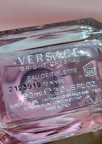  Beden VERSACE BRIGHT CRYSTAL 90 ML EDT
