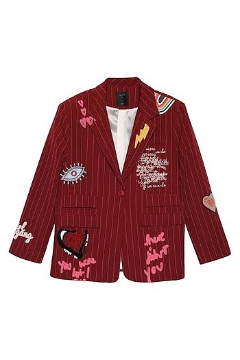 Nakış detaylı Blazer ceket