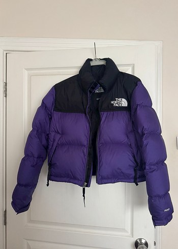 Mor Kısa Puff Mont, Yüksek Yakalı - Görsel 5