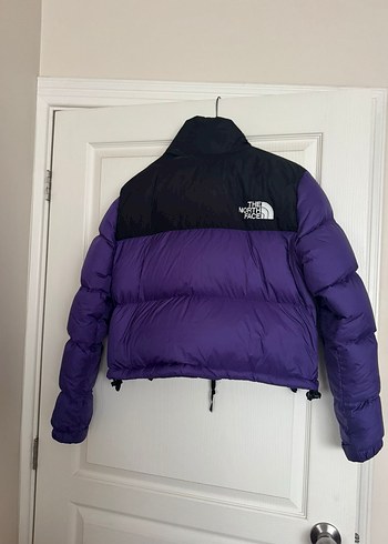 Mor Kısa Puff Mont, Yüksek Yakalı - Görsel 4