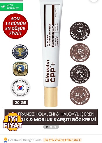 Elensilia CPP+ Kolajen Yoğun Göz Kremi - Görsel 3