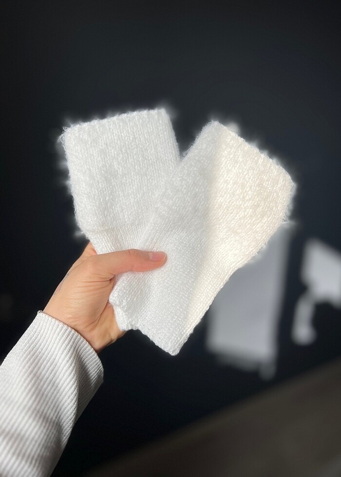 Peluş parmaksız eldiven - Görsel 2